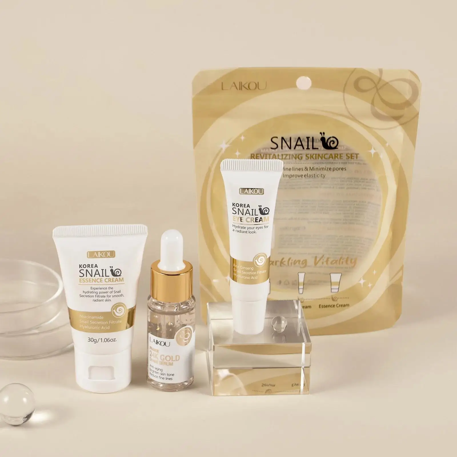 24K Gold Snail Repair Serum Ey - đánh giá và giá Luxury Skincare Serum