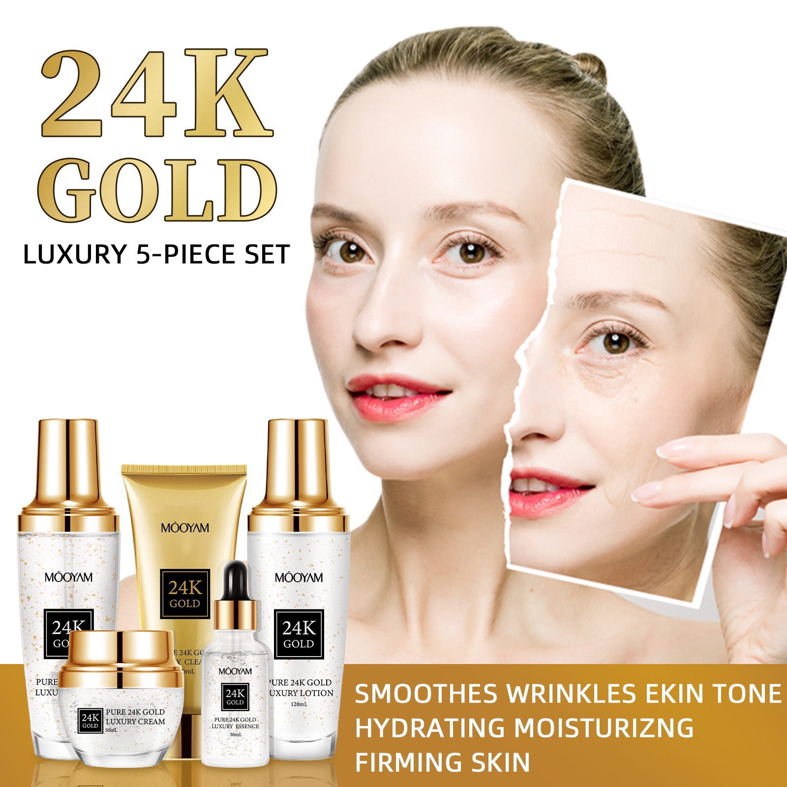 24K Gold LUXURY Moisturizin An - đánh giá và giá Luxury Skincare Lines
