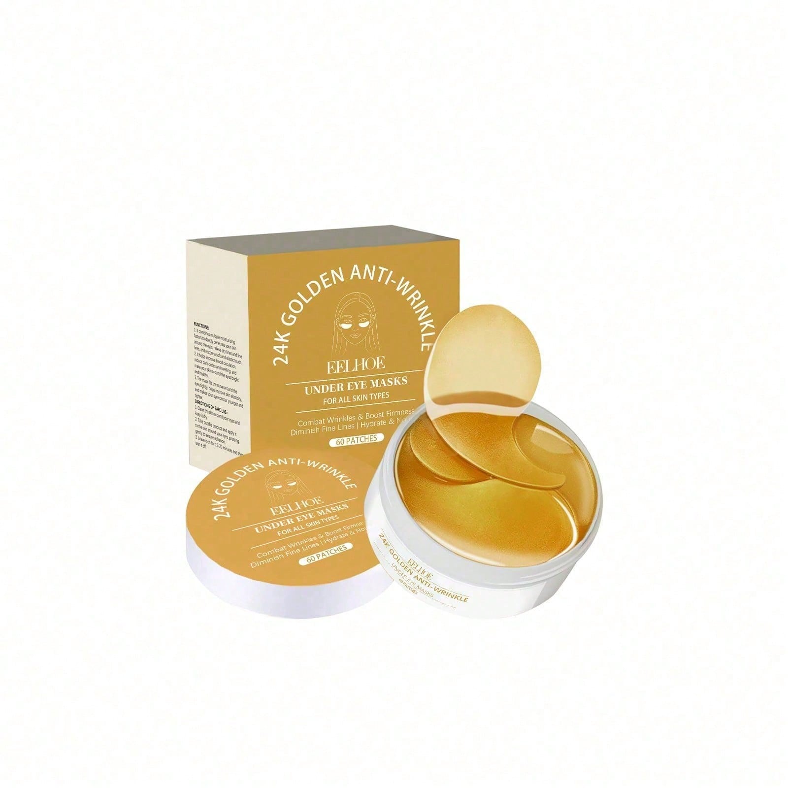24K Gold Eye Mask, 60 Count Lu - đánh giá và giá Luxury Skincare Lines