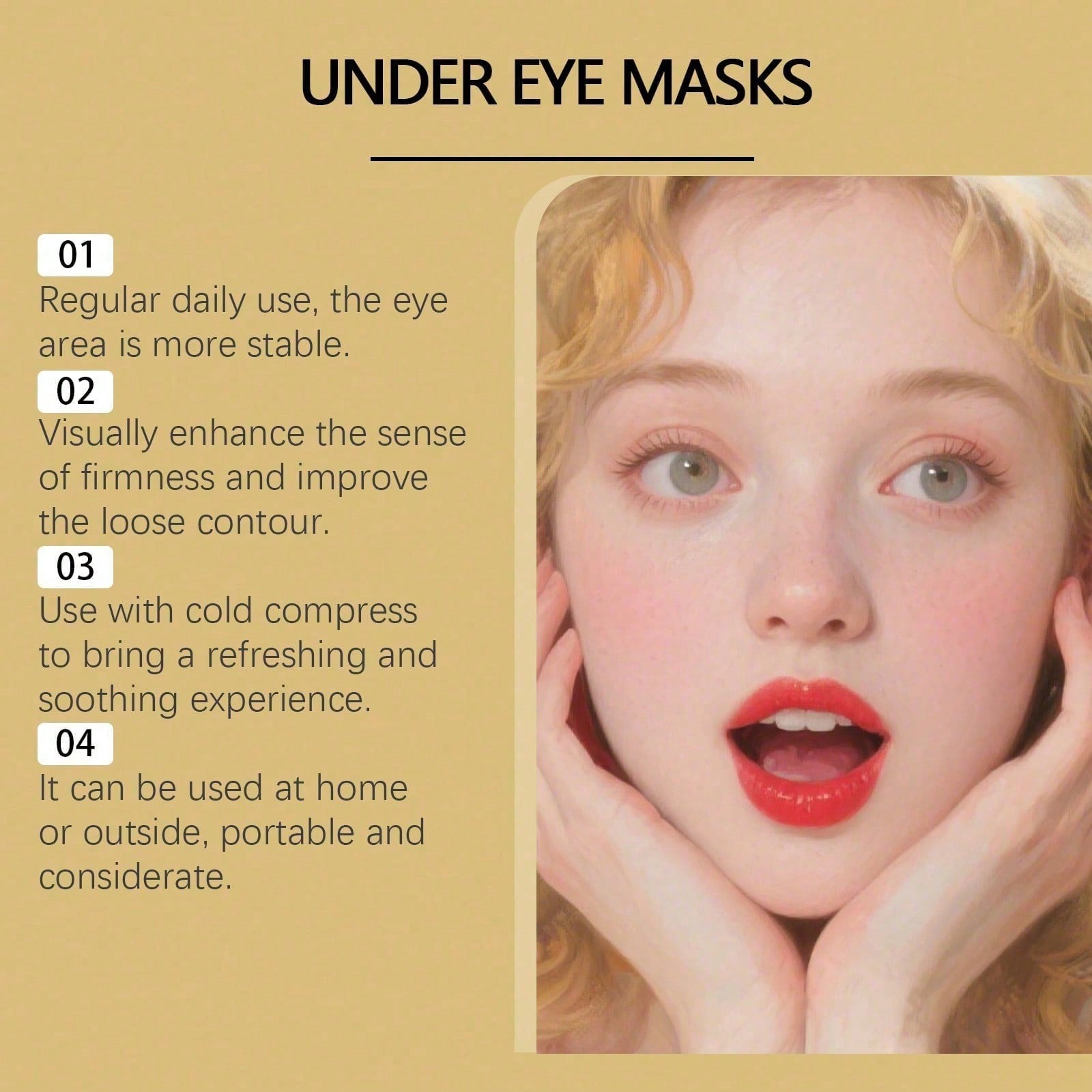 24K Gold Eye Mask, 60 Count Lu - đánh giá và giá Luxury Skincare Lines