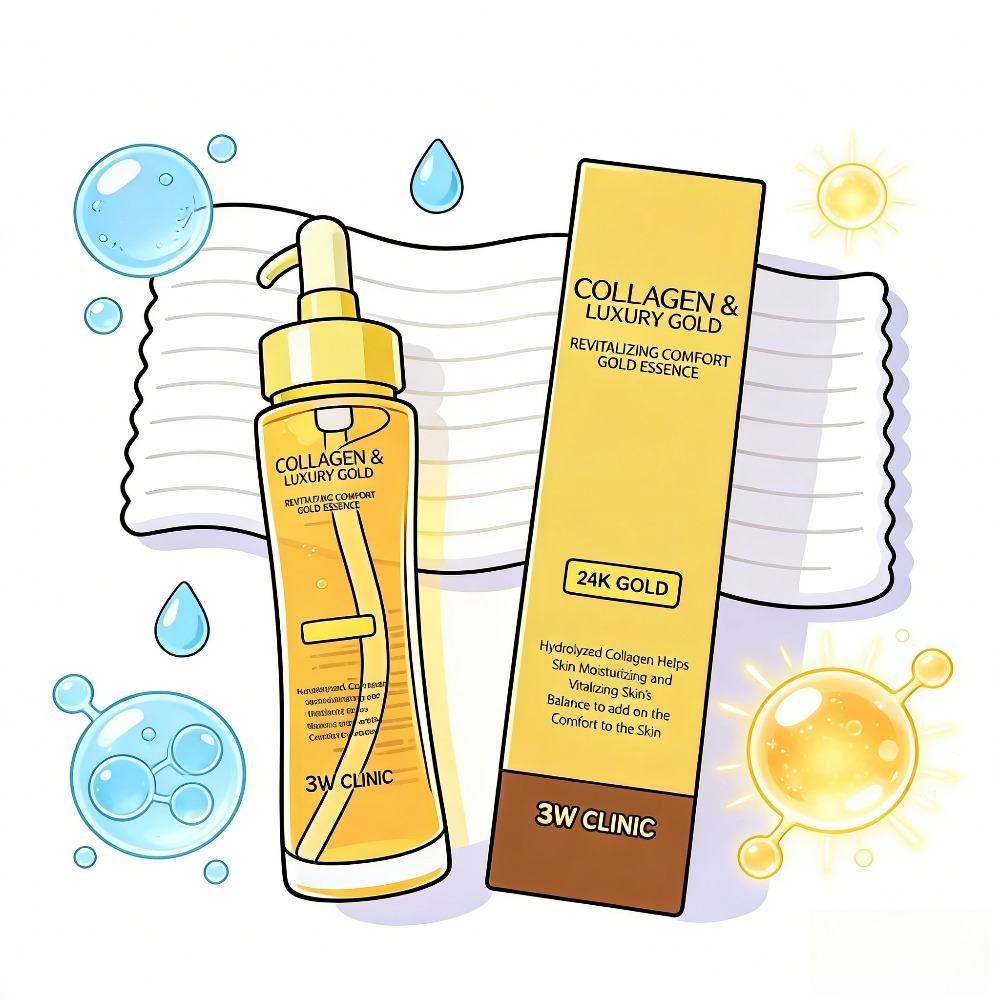 3WCLINIC Collagen & Luxury Gol - đánh giá và giá Luxury Skincare Serum